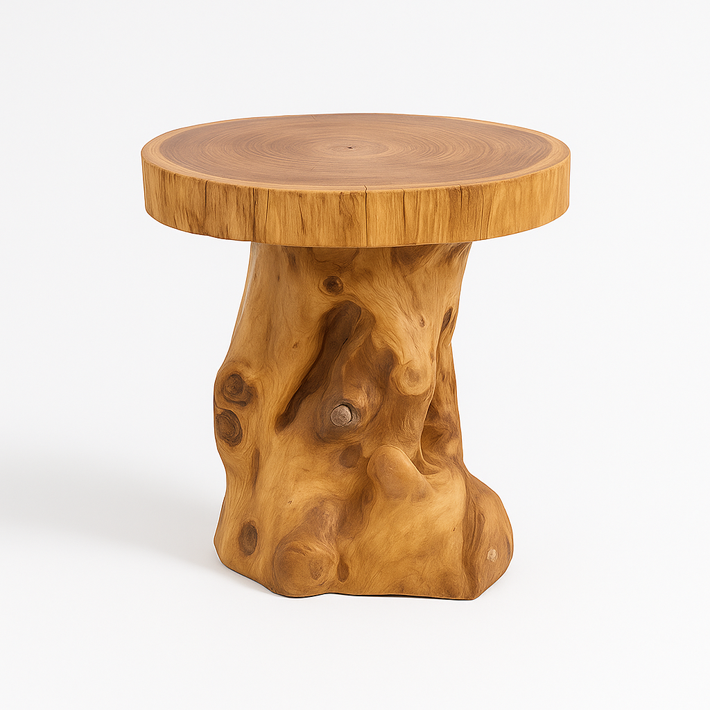 Organic Root Teak Side Table