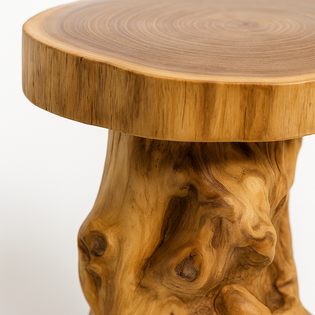 Organic Root Teak Side Table
