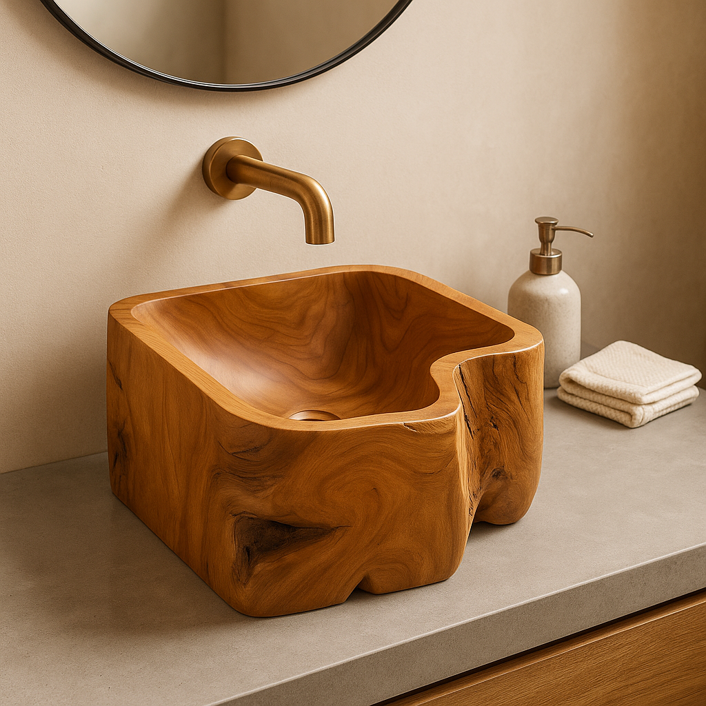 Teak Root Sink
